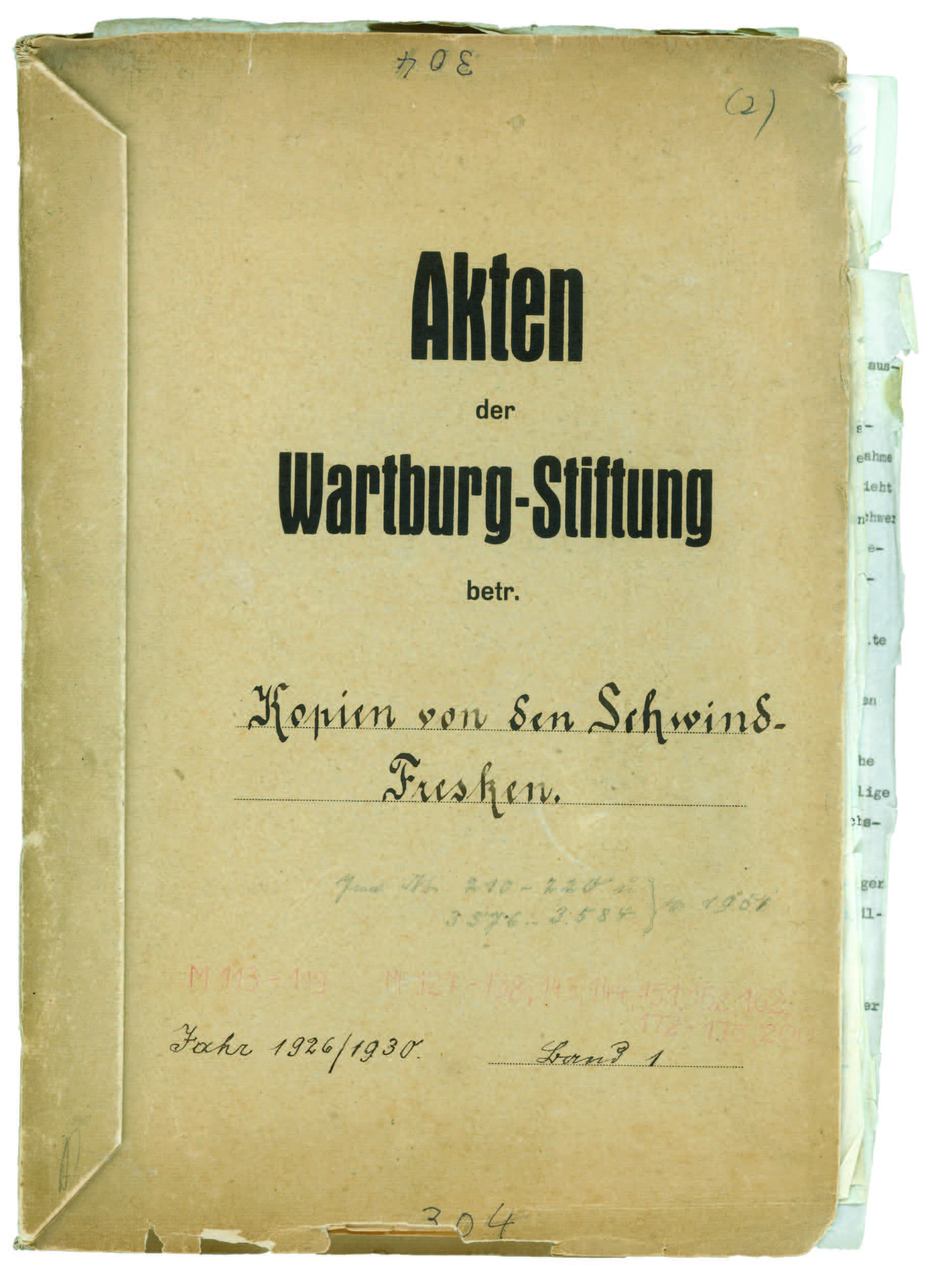 Foto der Georg Schlicht-Akte auf der Wartburg