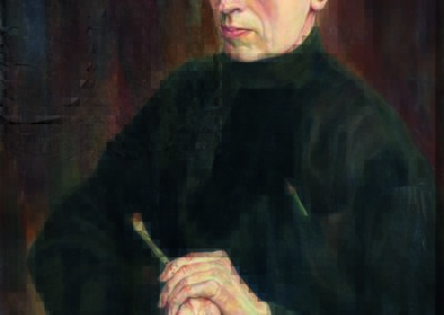Selbstporträt mit Pinsel, Öl auf Leinwand, 1926