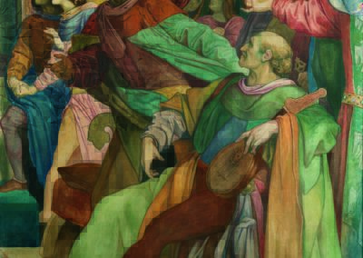 Kopie der Fresken von Moritz von Schwind, Öl auf Leinwand, Ende 1920er Jahre