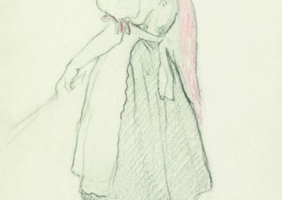 Kostümskizze II, Buntstift, o.J.