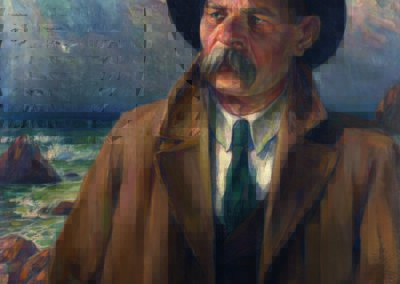 Maxim Gorki, Öl auf Leinwand, Ende 1950er Jahre